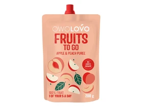 OWOLOVO Alma-Őszibarack Rich Peach gyümölcspüré 200g OWOLOVO Alma-Őszibarack Rich Peach gyümölcspüré 200g