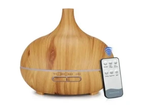 Ultrahangos illóolaj-párologtató világos fa 1db Ultrahangos illóolaj-párologtató világos fa 1db