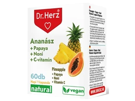 Dr. Herz Ananász + Papaya + Noni + C-vitamin kapszula 60 db Dr. Herz Ananász + Papaya + Noni + C-vitamin kapszula 60 db
