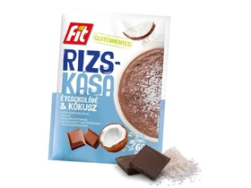 Fit Reggeli Rizskása Étcsokoládés, kókuszreszelékkel (gluténmentes) 60g Fit Reggeli Rizskása Étcsokoládés, kókuszreszelékkel (gluténmentes) 60g