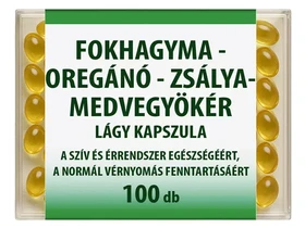 Dr. Chen Fokhagyma-Oregánó-Zsálya-Medvegyökér kapszula 100 db Dr. Chen Fokhagyma-Oregánó-Zsálya-Medvegyökér kapszula 100 db