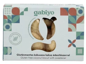Gabiyo Gluténmentes keksz - Kókuszos (hozzáadott cukor nélkül) 100g Gabiyo Gluténmentes keksz - Kókuszos (hozzáadott cukor nélkül) 100g