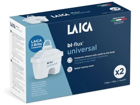 LAICA Bi-Flux Univerzális slim vízszűrőbetét 2 db-os (Brita-kompatibilis) LAICA Bi-Flux Univerzális slim vízszűrőbetét 2 db-os (Brita-kompatibilis)