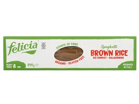 Felicia Bio Barnarizs spagetti gluténmentes tészta 250 g Felicia Bio Barnarizs spagetti gluténmentes tészta 250 g