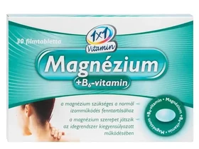 1X1 Vitaday magnézium B6 vitamin filmtabletta 30db 1X1 Vitaday magnézium B6 vitamin filmtabletta 30db