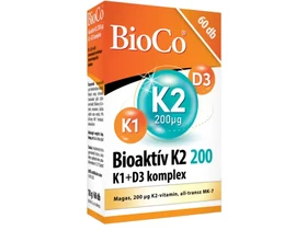 BioCo Bioaktív K2 200 K1+D3 komplex 60db