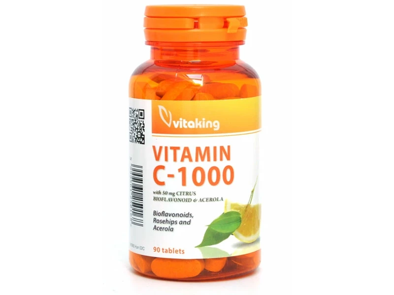 1000mg C-Vitamin Bioflavonoid Csipke., Acerola 90db (Vitaking)