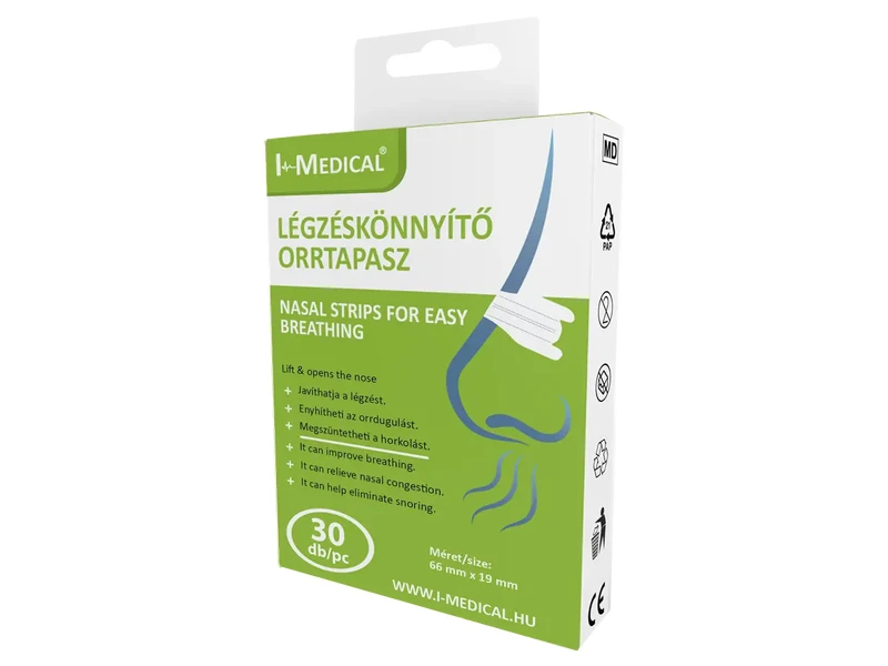 I-Medical 30db horkolásgátló, légzéskönnyítő orrtapasz