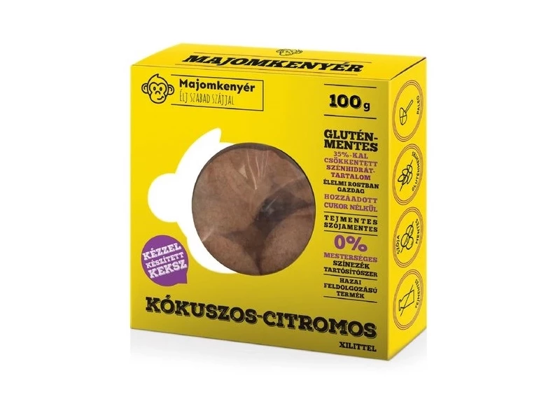 Majomkenyér kókuszos citrusos paleokeksz 100g