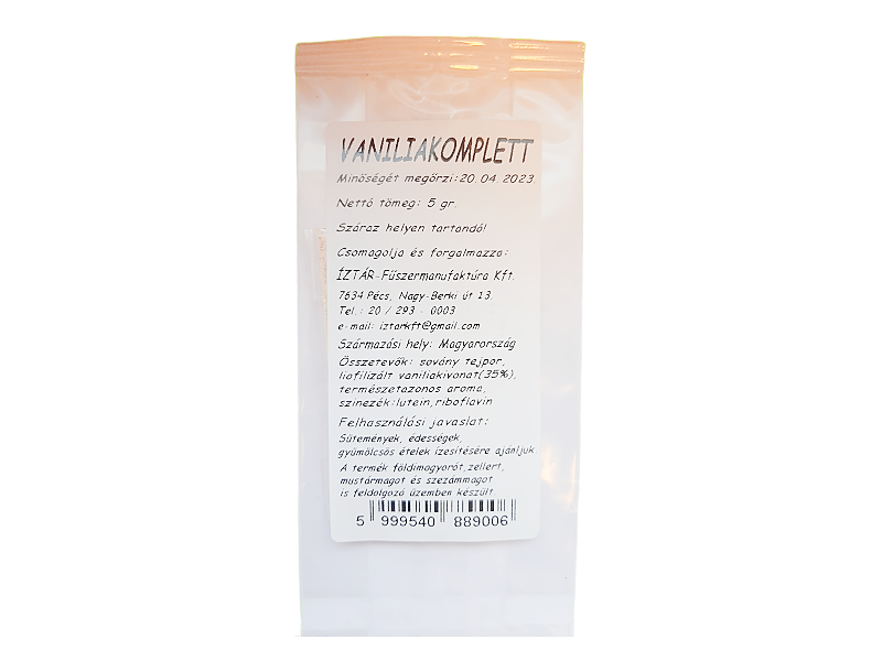 Íz Tár Vanília komplett 5g