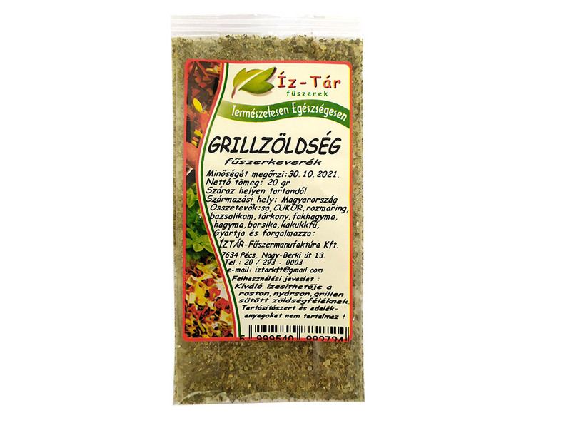 Íz Tár grillzöldség fűszerkeverék 20g