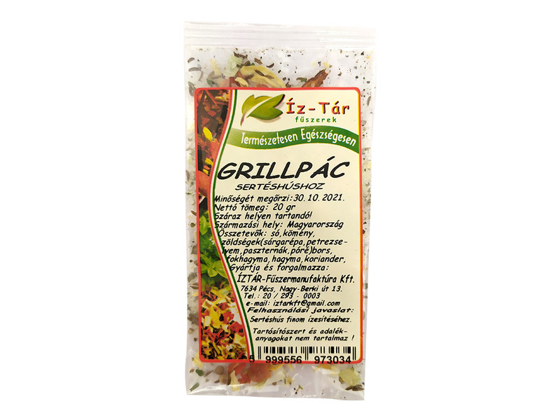 Íz Tár grillpác sertéshúshoz 20g