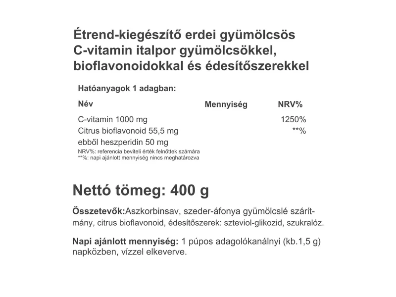 VK Instant Supreme C-1000 erdei 400 g