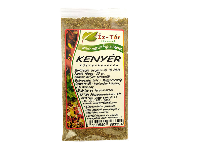 Íz Tár kenyér fűszerkeverék 20g