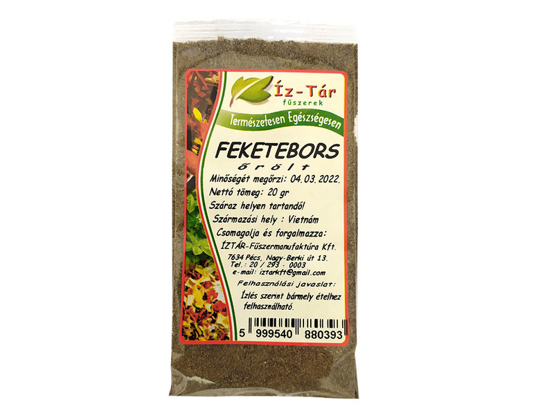 Íz Tár feketebors őrölt 20g