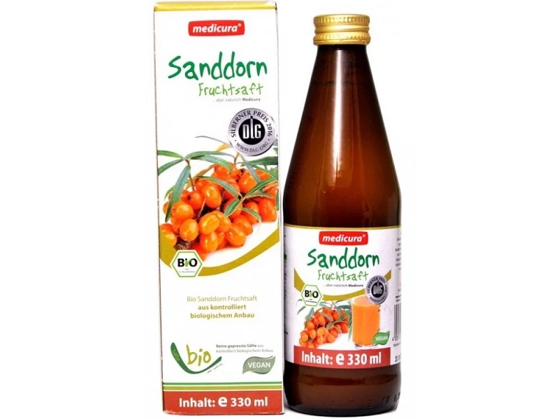 Medicura Homoktövis 100% Bio gyümölcslé 330ml