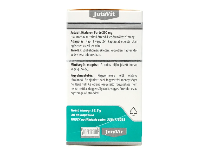 JutaVit Hialuron forte 200mg kapszula 30 db