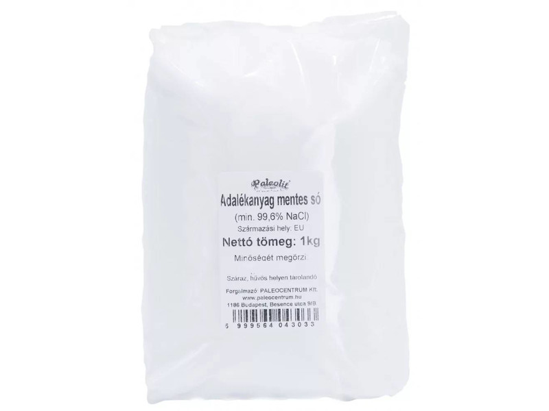 Paleolit Adalékanyag mentes tiszta gyógysó 1kg (99,6% NaCl)