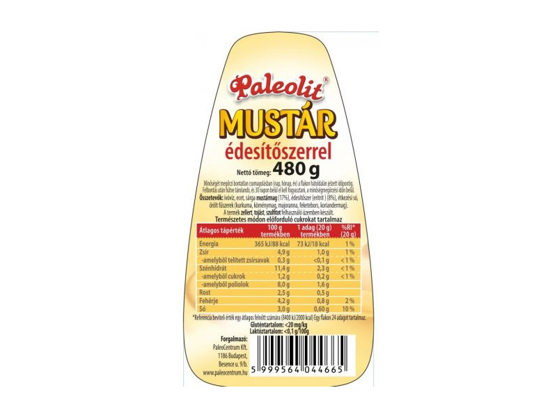 Mustár 480g Paleolit