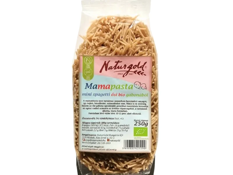 Naturgold Mamapasta Bio Mini Spagetti Ősi Bio Gabonából 250 g