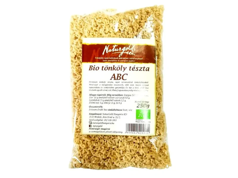 Natur Gold Bio tönköly tészta ABC 250g