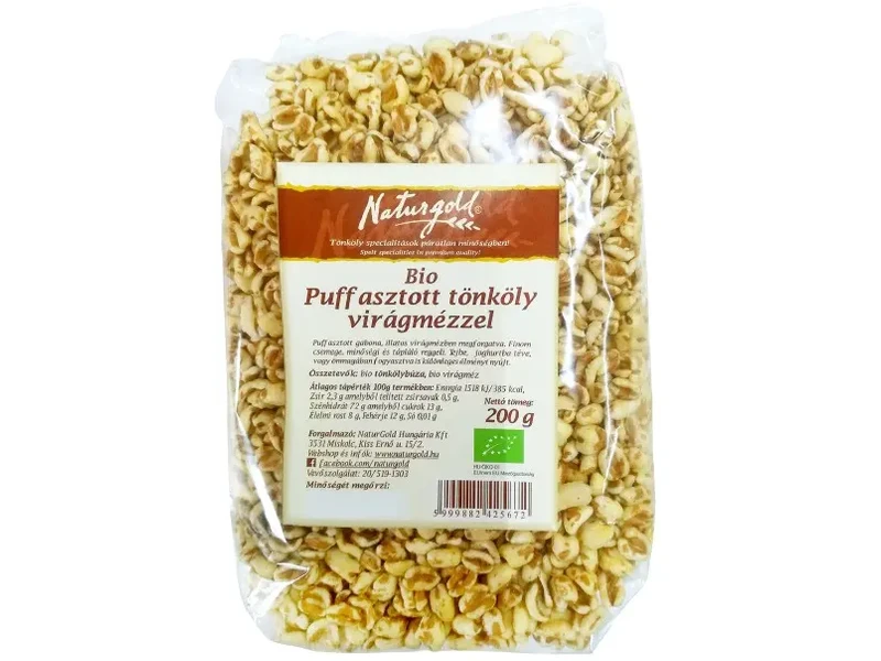 Naturgold Bio puffasztott tönköly virágmézzel 200 g