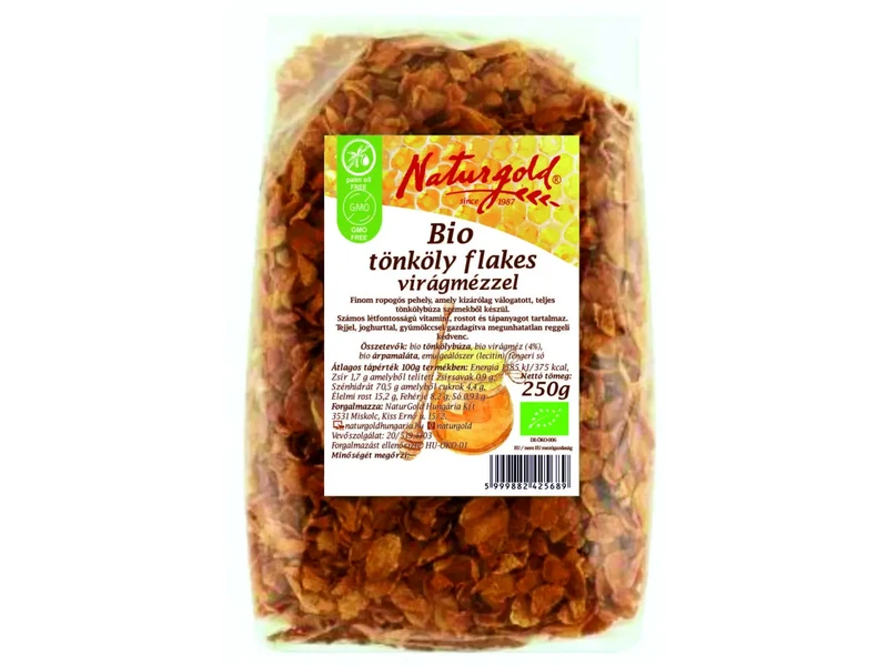 Naturgold Bio tönköly flakes virágmézzel 250 g
