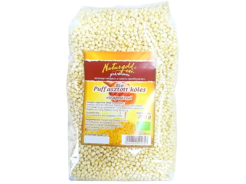 Naturgold Bio puffasztott köles virágmézzel 200g