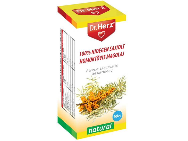 dr.Herz Homoktövismag olaj 100% hidegen sajtolt 50ml