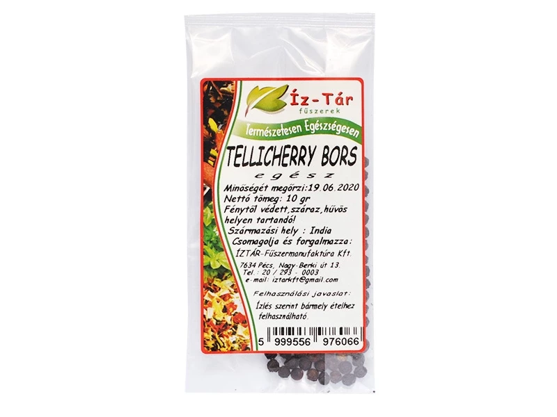 Íz Tár feketebors-tellicherrybors egész 10g