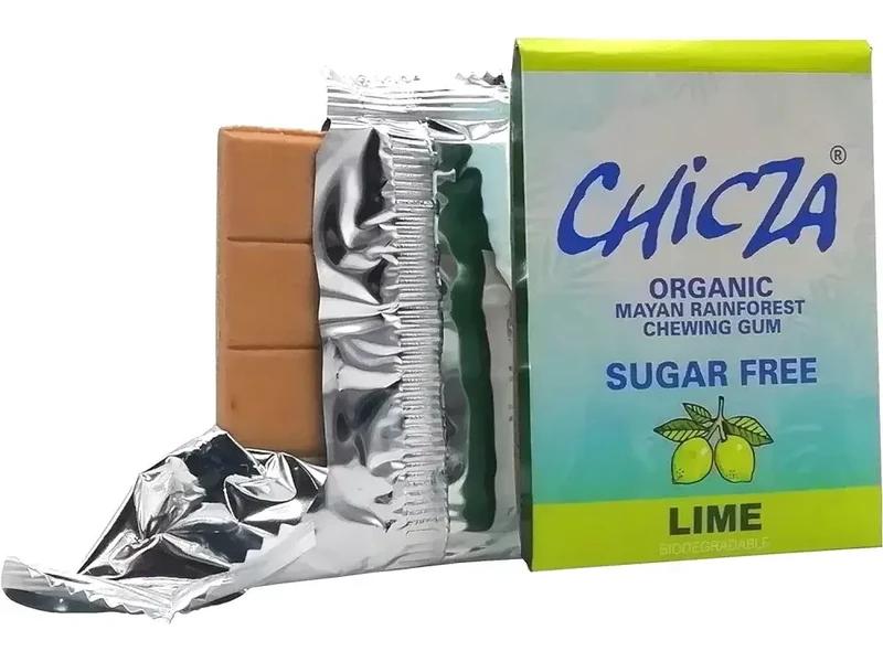 Chicza Bio cukormentes rágógumi - Lime ízű 30g