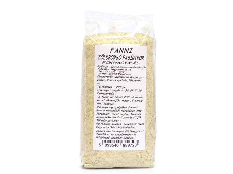 Íz Tár zöldborsó alapú fasírtpor fokhagymás ízesítéssel 200g