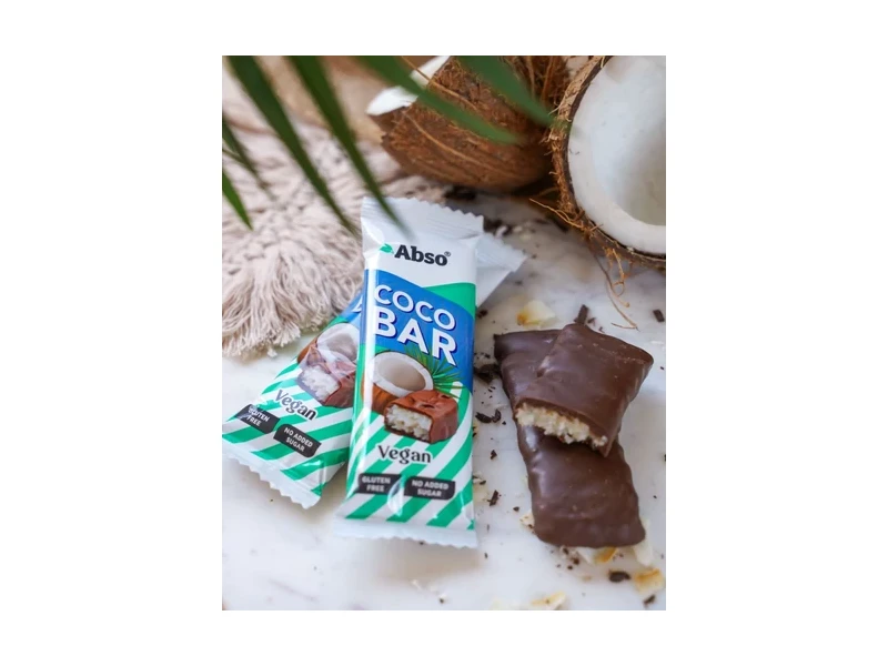 Abso Coco Bar Kókuszos Ízű Vegán Desszert szelet 35g