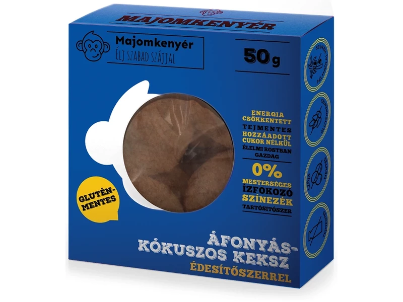 Majomkenyér áfonyás-kókuszos paleokeksz 50g