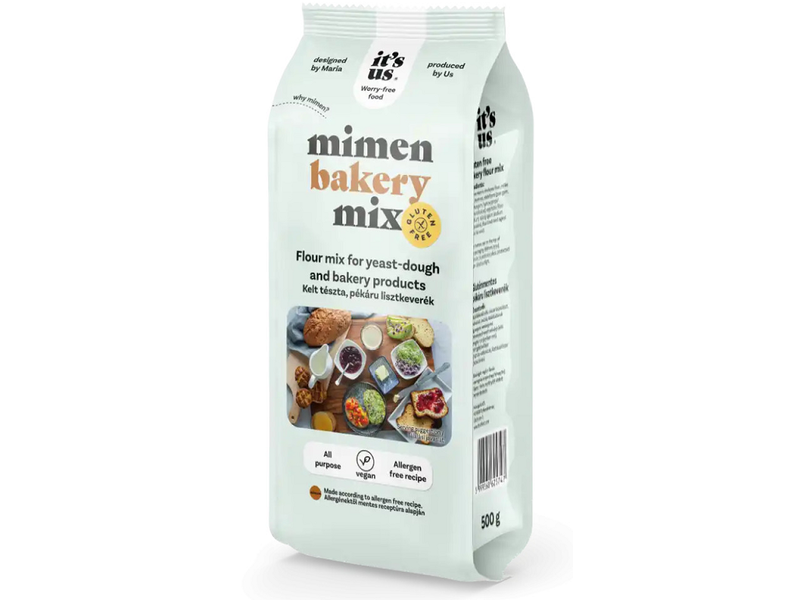 It's us MIMEN bakery (kelt tészta, pékáru) gluténmentes lisztkeverék 500g