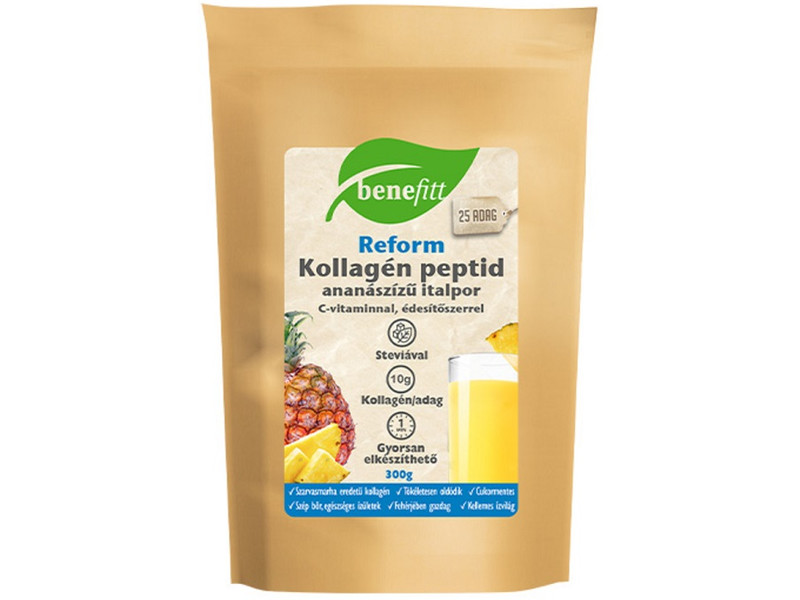 BENEFITT Reform Kollagén italpor, ananász ízű 300 g