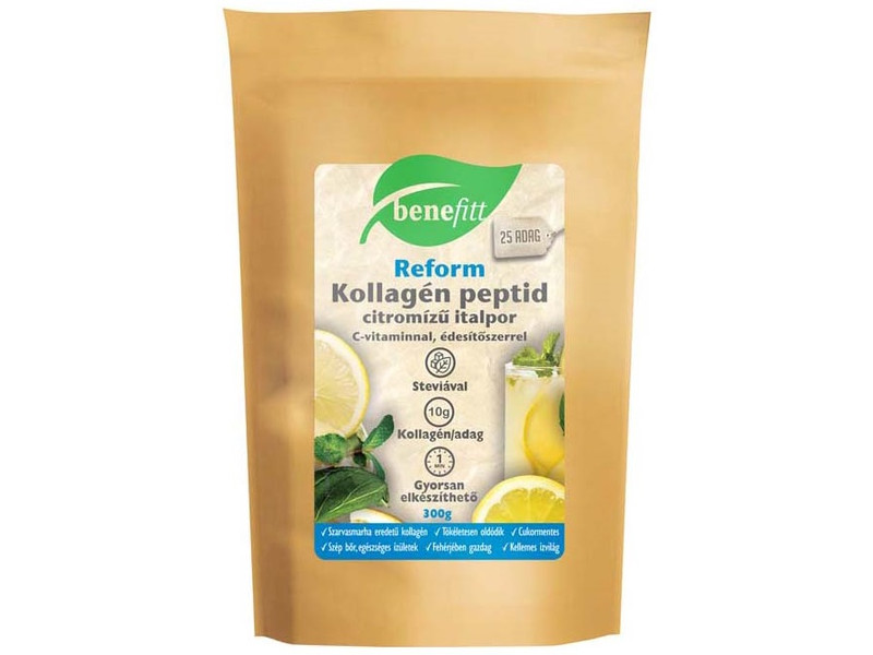 BENEFITT Reform Kollagén italpor, citrom ízű 300g