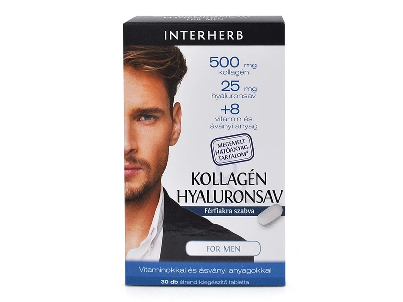 Interherb VITAL Kollagén&Hyaluronsav Man 30 db kapszula