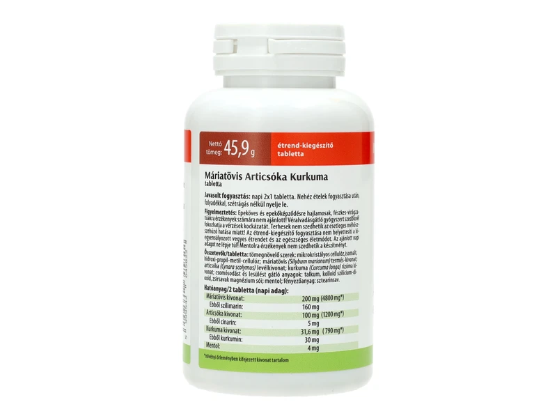 Interherb XXL MÁRIATÖVIS & ARTICSÓKA & KURKUMA tabletta 90db