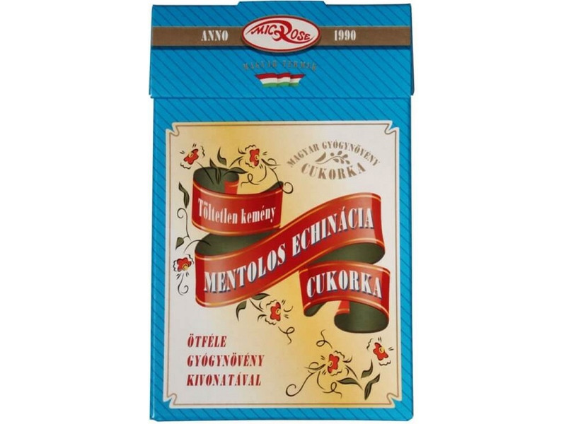 Bíborszínű kasvirág mentolos cukorka 75 g