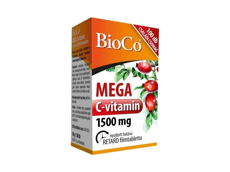 BioCo MEGA C-vitamin 1500 mg filmtabletta 100db
