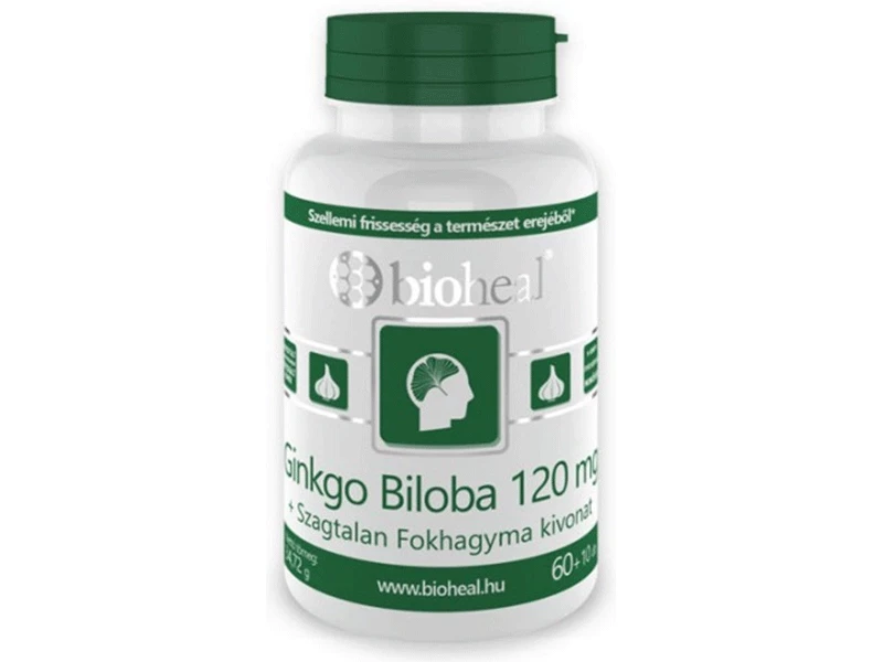 Bioheal Ginkgo Biloba 120 mg szagtalan fokhagyma kivonattal
