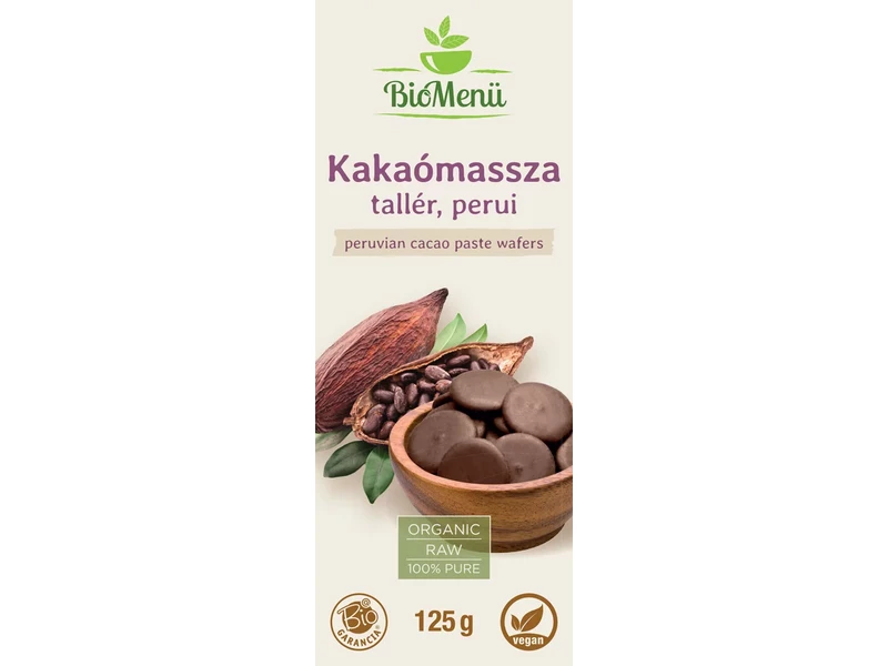BioMenü BIO KAKAÓMASSZA tallér perui 125 g