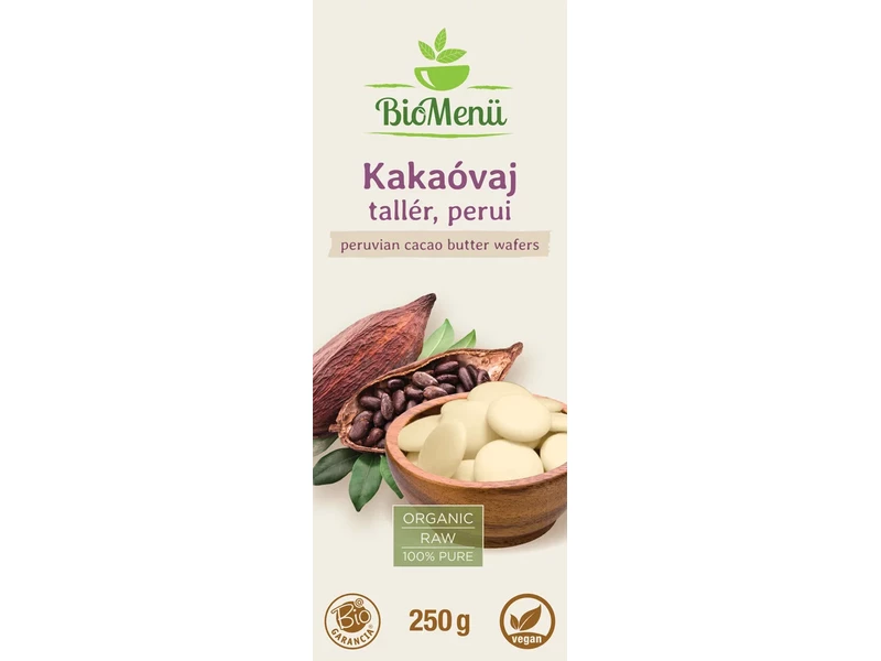 BioMenü BIO kakaóvaj tallér, perui 250 g