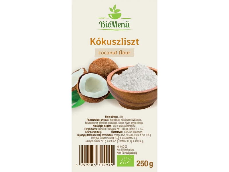 BioMenü Bio Kókuszliszt 250 g