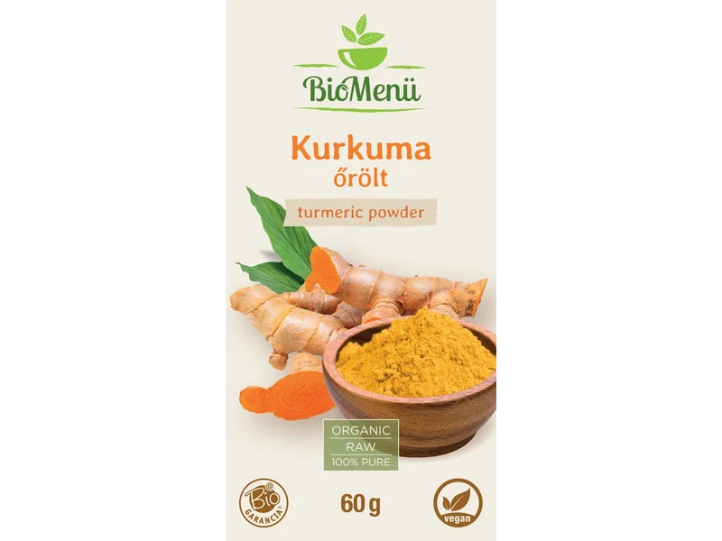 BioMenü Bio őrölt kurkuma por 60 g
