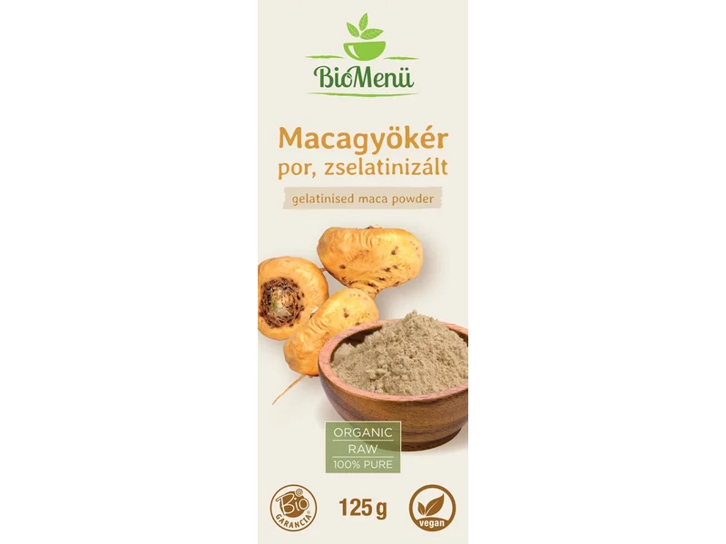 BioMenü Bio zselatinizált Maca-gyökér por 125 g