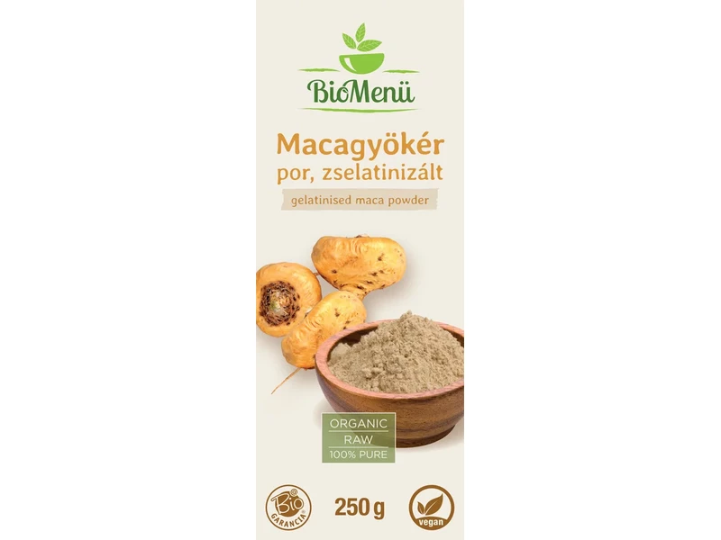 Biomenü Bio Macagyökér por zselatinizált 250 g
