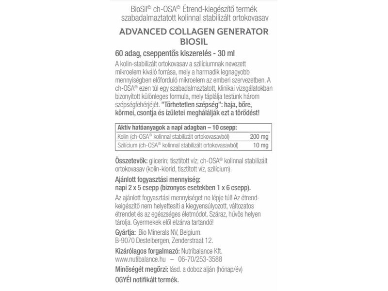 Biosil cseppek 30 ml