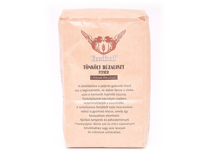 Eccofood Tönköly búzaliszt fehér finom őrlésű 1kg